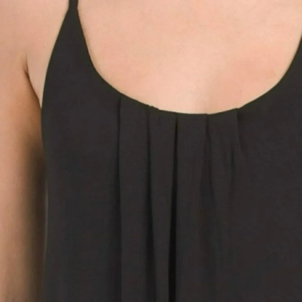 NWT Nicole Miller High Low Hem Lightweight Spaghetti Straps Maxi Dress - Picture 3 of 8